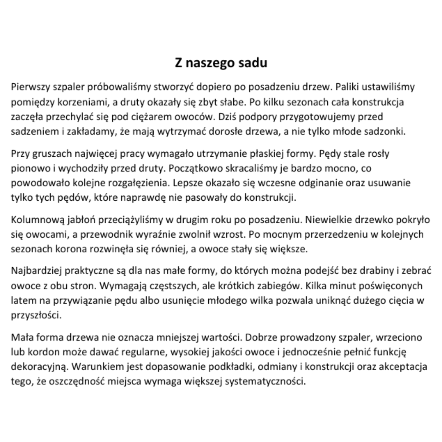 Zestaw "Własny Sad"